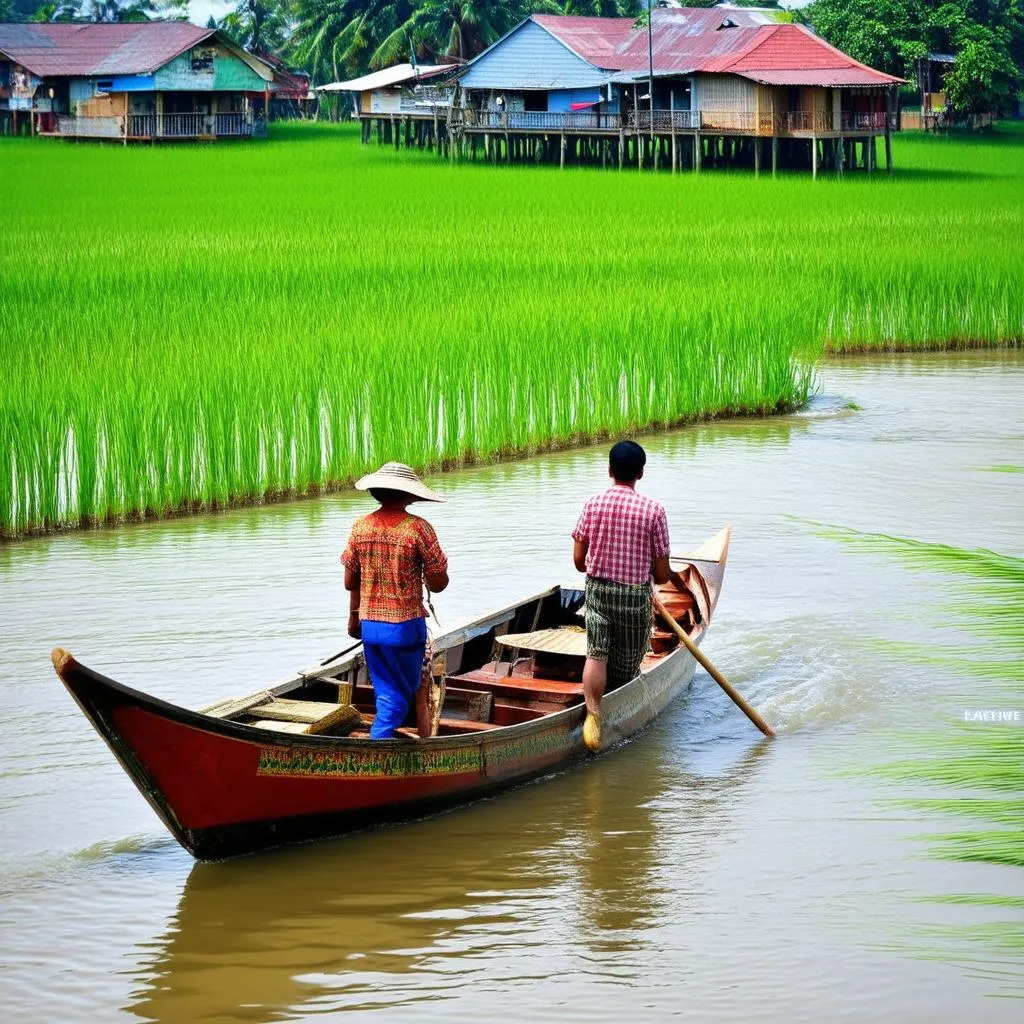 Mekong River boat